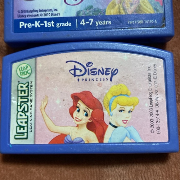 4 Leapster games. Good working condition.Age 4-7.2 Disney and 1Spongebob,1Ki-Lan - Picture 2 of 6